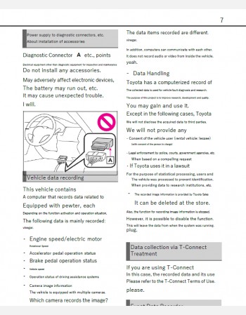 toyota harrier 2024-2025 owners manual in english